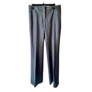 MaxMara Charcoal Gray Virgin Wool Trouser Pants Size 10